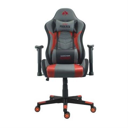 Cadeira Gaming Cromad Phoenix Series - Altura Ajustável com Pistão a Gás Classe 2 - Reclinável até 180º - Almofadas Lombares e C