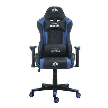 Cadeira Gaming Premium Cromad Dragon Series - Altura Ajustável com Pistão a Gás Classe 2 - Reclinável até 180º - Almofadas Lomba