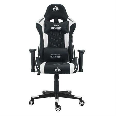 Cadeira Gaming Premium Cromad Dragon Series - Altura Ajustável com Pistão a Gás Classe 2 - Reclinável até 180º - Almofadas Lomba