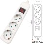 Tomada Elétrica C/ 3 Saídas Schuko Interruptor Entac