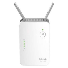 Repetidor WiFi D-Link AC1200 Dual Band - Velocidade até 1000Mbps - Porta RJ45 - 2 Antenas Externas - Botão WPS - Cor Branca
