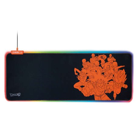 FR-TEC Mousepad Goku XL - Licença oficial Dragon Ball Super - Luz RGB nas bordas - Design antiderrapante - Tecnologia Plug and P