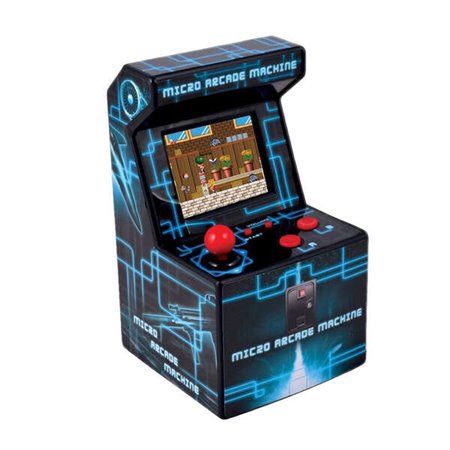 Máquina de Arcade FR-TEC Mini Ital - Tela TFT de 2,5" - 250 Jogos Retrô - Alimentada por 3 Pilhas AA - Volume Ajustável - Medida