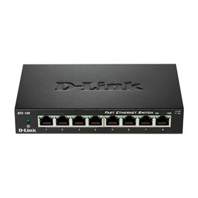 Switch D-Link 8 Portas Fast Ethernet 10/100 Mbps