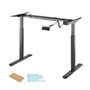 Rack de mesa motorizado Aisens - Altura ajustável com painel de controle - 80KG - Cor preta