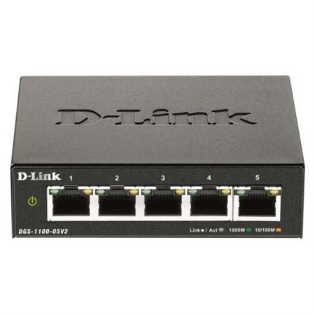Switch inteligente D-Link 5 portas Gigabit 10/100/1000 Mbps
