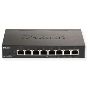 Switch semi-gerenciável D-Link 8 portas PoE Gigabit