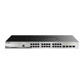 Switch semi-gerenciável D-Link 24 portas Gigabit PoE 370W + 4 portas Giga Combo