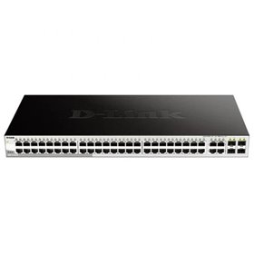 Switch gerenciado inteligente D-Link 48 portas 1000BASE-T + 4 portas combinadas 1000BASE-T/SFP