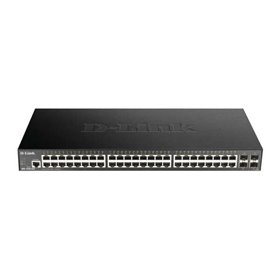 Switch semi-gerenciável D-Link 48 portas Gigabit + 4 portas 10G SFP