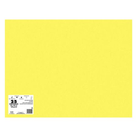 Pacote Dohe de 25 Cartões de 180 G/M2 50x65cm - PH Neutro - Livre de Cloro Elemental - Corantes Biodegradáveis - Cor Amarelo Gir