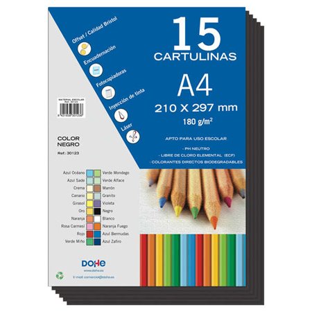 Cartolina Dohe A4 - 15 Folhas - Ideal para Artesanato e Projetos Escolares