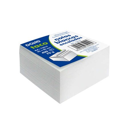 Bloco Dohe de 400 Notas de 90x90mm - Papel Branco 70gr - Goma Superior