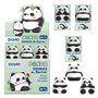 Expositor Dohe com 24 borrachas Panda Design - Feito de PVC - Toque suave e agradável - Embalado individualmente