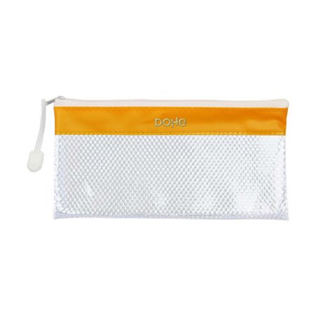 Bolsa Dohe PVC com zíper - 22x11cm - Resistente à água - Ideal para viagens - Fechamento seguro