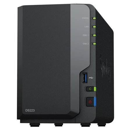 Plataforma de gerenciamento de dados NAS Synology DiskStation DS223