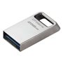 Kingston DataTraveler Micro USB Flash Drive 256 GB - USB 3.2 Gen 1 - Ultracompacto e leve - Clipe para chaveiro - Corpo de metal