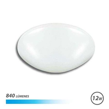 Plafon LED Oval Elbat 12W 840lm - Luz Fria 6500K - Diâmetro 23cm