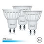 Elbat Pack de 3 Lâmpadas LED GU10 6W 510lm - 6500K Luz Fria