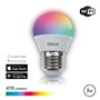 Lâmpada LED esférica Elbat Smart Wi-Fi G45 E27 5W 470lm RGB - Temperatura 2700K a 6000K - Controle de voz - Controle remoto - 3 