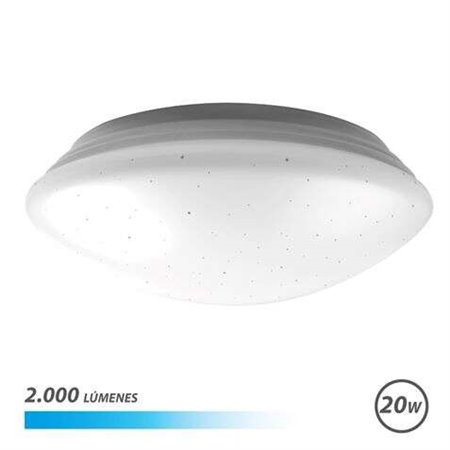 Plafon LED redondo série Elbat Saturn 20W 2000lm - luz fria 6500K - diâmetro 28cm