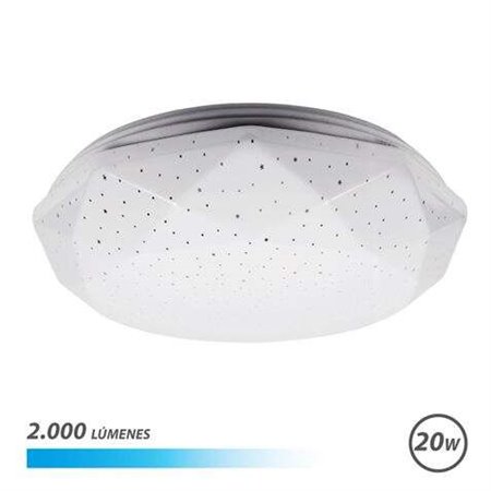 Plafon LED Série Elbat Neptuno 20W 2000lm - Luz Fria 6500K - Diâmetro 28cm