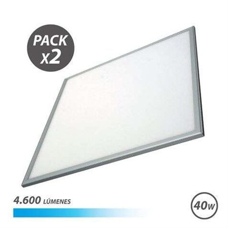 Elbat Pack 2 Painéis LED 60X60 40W 4600LM Luz Fria