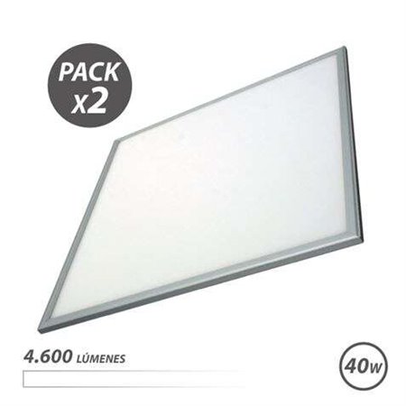 Elbat Pack 2 Painéis LED 60X60 40W 4600LM - Cor Branca