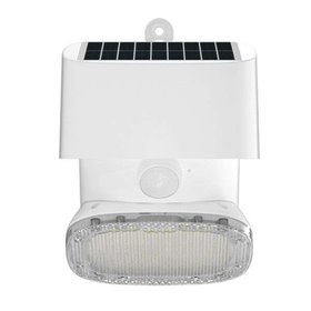 Foco Solar Elbat 2000LM - Luz Fria 6000K - Regulação Vertical e Horizontal - Painel Solar 1W - IP65 - Cor Branca Foco Solar Elbat 2000LM - Luz Fria 6000K - Regulação Vertical e Horizontal - Painel Solar 1W - IP65 - Cor Branca