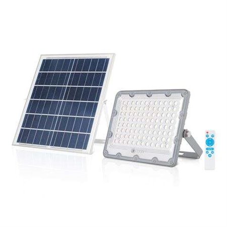 Foco Solar Led Elbat 50W - 1440LM - Luz Fria 6500K - Autonomia até 2 Dias - Controle Remoto - IP67