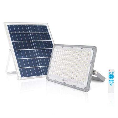 Foco Solar Led Elbat 100W - 2700LM - Luz Fria 6500K - Autonomia até 2 Dias - Controle Remoto - IP67