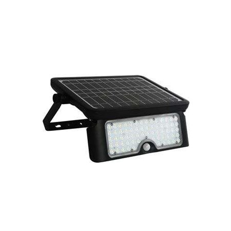 Foco Led Solar Multifuncional Elbat 10W - 1150LM - Luz Fria 6000K - Sensor de Movimento