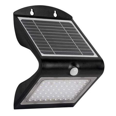 Candeeiro de Parede Elbat Led Iluminação Dupla Solar 4W - 500LM - Luz Fria 6000K - Luz de Qualidade 3000K - Sensor de Movimento