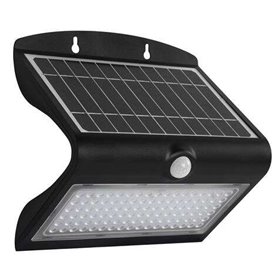 Elbat Candeeiro de Parede Solar LED Iluminação Dupla 8W - 850LM - Luz Fria 6000K - Luz de Qualidade 3000K - Sensor de Movimento