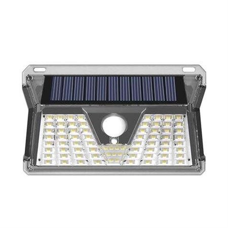 Aplique Solar Led Elbat - 260LM - Luz Fria 6500K - Sensor de Movimento - Bateria 1200mAh