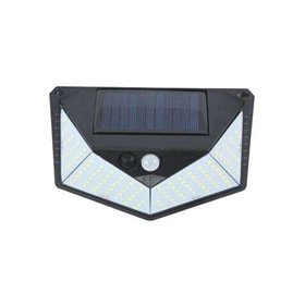 Aplique solar de parede Elbat 3 lados - 250LM - Luz fria 6500K - Sensor de movimento - Bateria 1200mAh