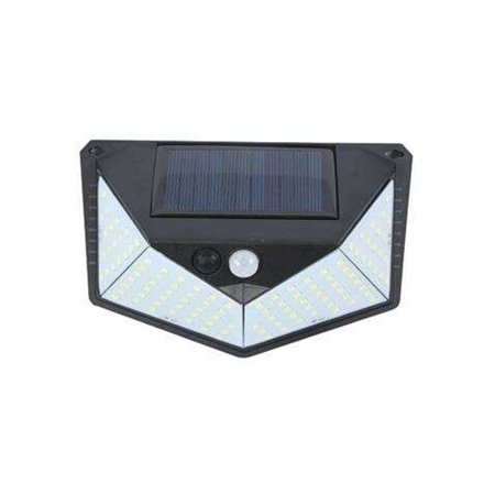 Aplique solar de parede Elbat 3 lados - 250LM - Luz fria 6500K - Sensor de movimento - Bateria 1200mAh