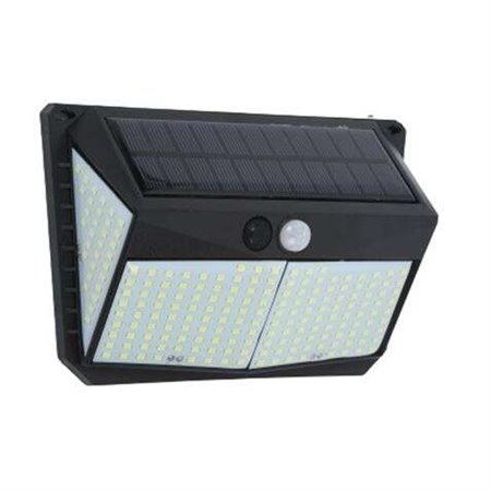 Aplique solar de parede Elbat 3 lados - 250LM - Luz fria 6500K - Sensor de movimento - Bateria 1200mAh