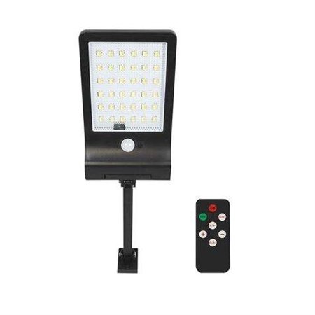 Poste solar LED Elbat - 350LM - Luz regulável 3000K/4000K/6500K - Bateria 1800mah - Sensor de movimento - Controle remoto