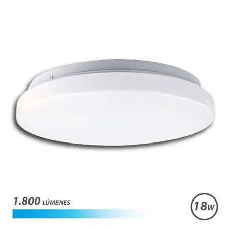 Plafon LED redondo Elbat 18W 1800lm - Luz fria 6500K - Diâmetro 30cm