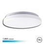 Plafon LED redondo Elbat 18W 1800lm - Luz fria 6500K - Diâmetro 30cm