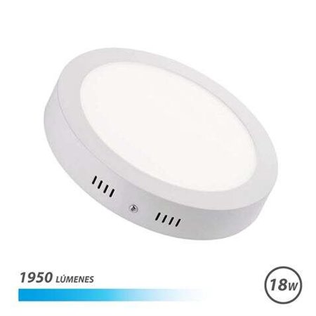 Downlight LED de Parede Elbat 18W 1950lm - Formato Circular 225mm - Luz Fria 6500K