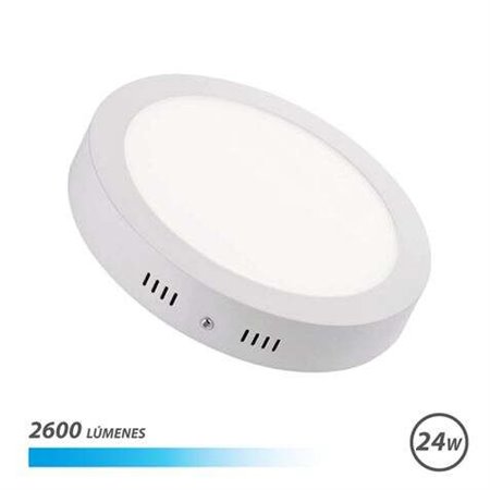 Downlight LED de Parede Elbat 24W 2600lm - Formato Circular 305mm - Luz Fria 6500K