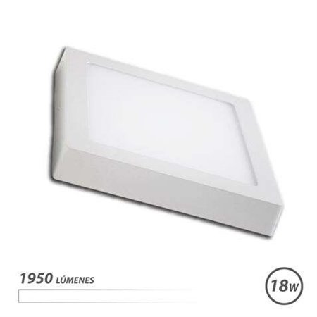 Downlight LED de parede Elbat 18W 1950lm - Quadrado 225mm - Luz Branca 4000K