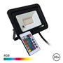 Foco Led Elbat 30W RGB - Controle Remoto - IP65 - Ideal para Exteriores