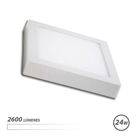 Downlight LED de parede Elbat Square - 24W - 2600lm - Luz Branca