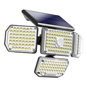 Foco Solar Quádruplo Elbat com Sensor LED 430lm - Sensor de Movimento 3 - 5m - Painel Solar Integrado 5,5V, 1,5W - Bateria 3,7V, Foco Solar Quádruplo Elbat com Sensor LED 430lm - Sensor de Movimento 3 - 5m - Painel Solar Integrado 5,5V, 1,5W - Bateria 3,7V,