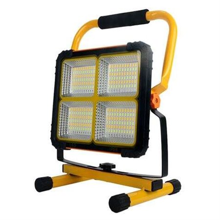 Foco Solar LED Elbat 80W 650lm - Painel Solar Integrado 6V, 3W - Bateria 3,2V, 10000mAh - Ângulo de Iluminação 360º - Suporte Do