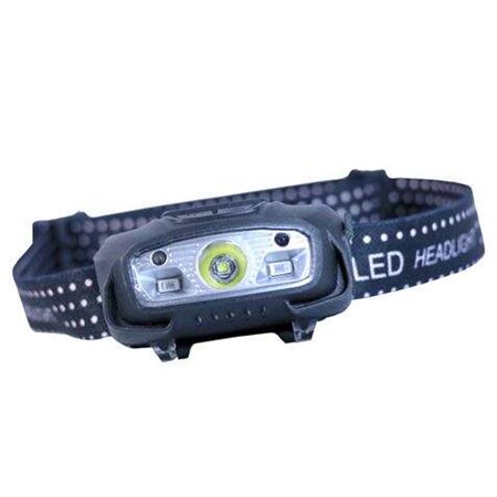 Lanterna frontal LED Elbat LED 220LM - Detecção de mão - Resistente à água - Leve - Cor preta