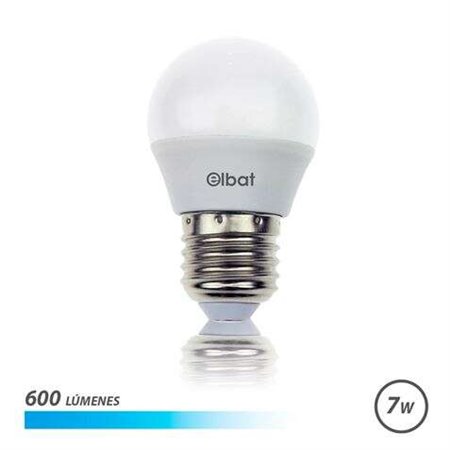 Lâmpada LED Elbat G45 7W 600LM E27 Luz Fria - Economia de Energia - Longa Vida - Baixo Consumo - Cor Branca